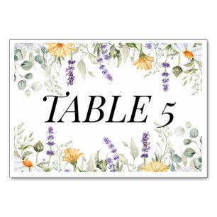 LÄNDLICHE GARTENROMANZE RSP-KARTE TISCHNUMMER