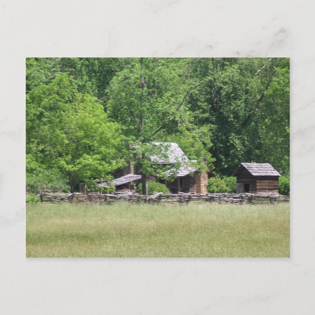 Ländliche Gebäude Postkarte (Vorderseite)