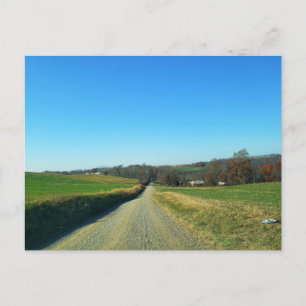 Ländliche Gebiete im Herbst, Ostsee, Ohio Postkarte