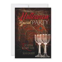 Ländliche Halloween Vintage Charm Party-Einladung