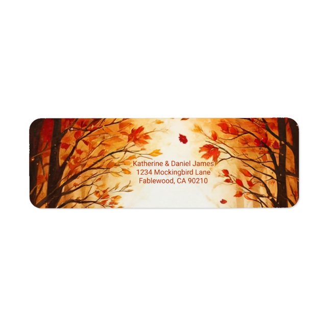 Ländliche Herbstwald-Kürbis-Hochzeit (Vorne)