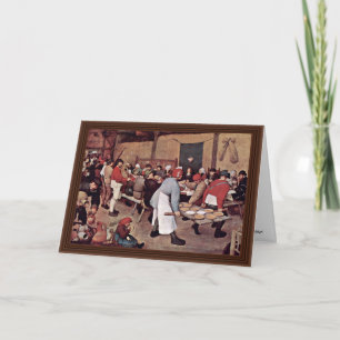 Ländliche Hochzeit durch Bruegel D. Ä. Pieter Karte