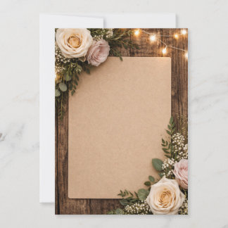 ländliche Hochzeit Einladung