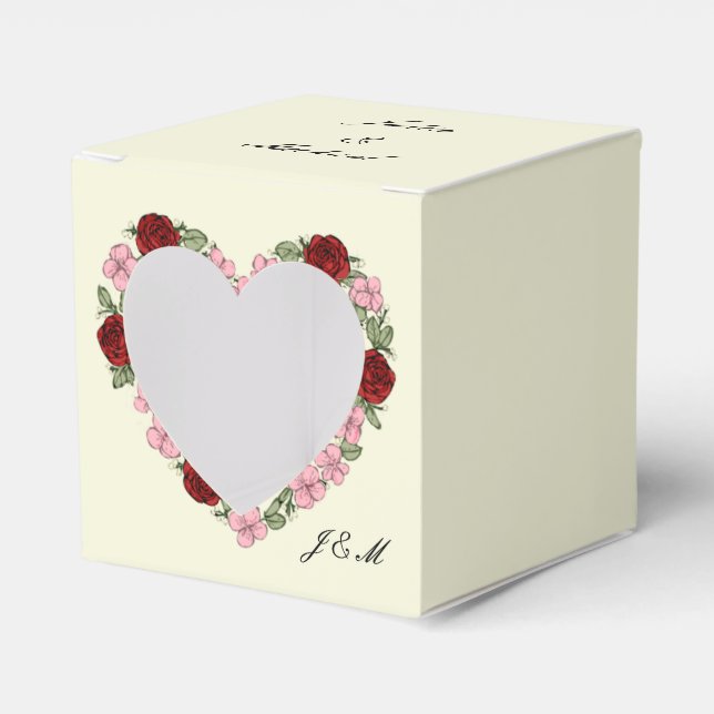 ländliche Hochzeit Geschenkschachtel (Vorderseite)