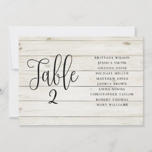 Ländliche Hochzeit Sitzplan. Landschaft Holzscheun Einladung