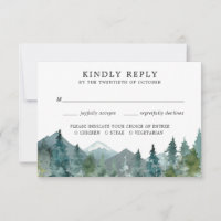 Ländliche Hochzeit Wald Berge Antwort