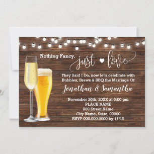 Ländliche Hochzeitseinladung ohne viel Schnickschn Save The Date