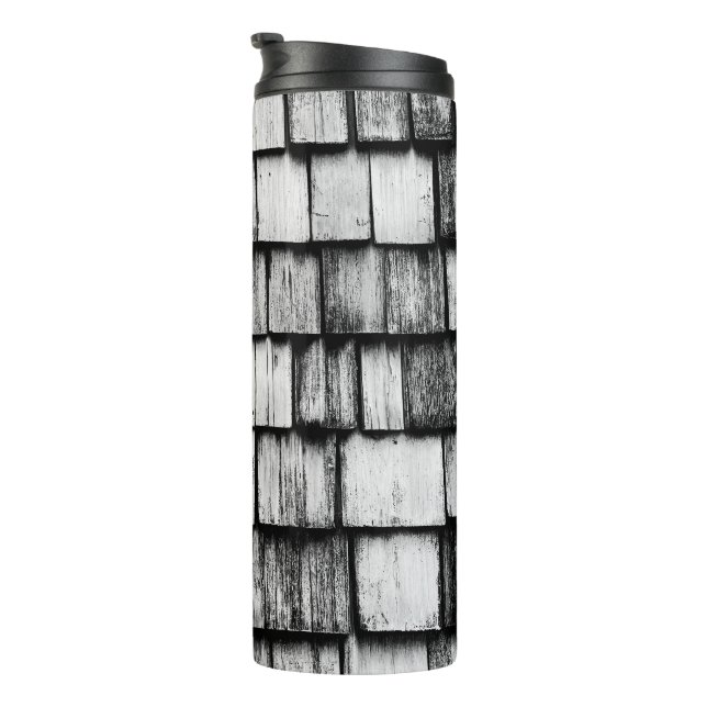 Ländliche Holzmaserung Thermosbecher (Nach rechts gedreht)