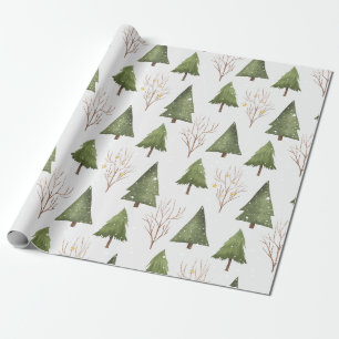 Ländliche Kiefern in der Natur Geschenkpapier