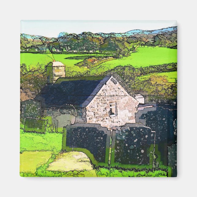 LÄNDLICHE KIRCHE MAGNET (Vorne)