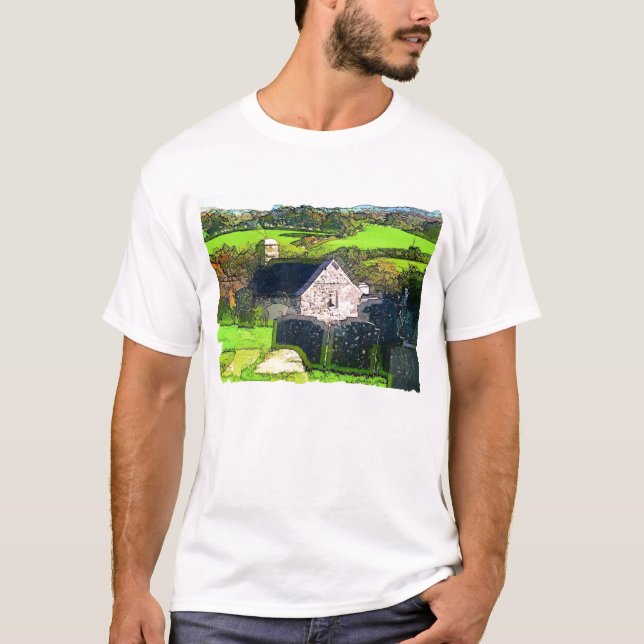 LÄNDLICHE KIRCHE T-Shirt (Vorderseite)