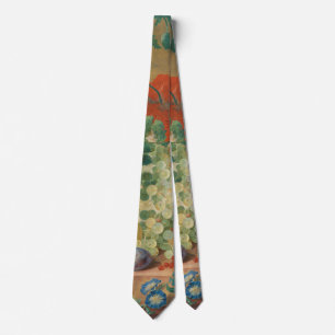 Ländliche Küchenkunst Vintage-Frucht-Blumen-Druck Krawatte