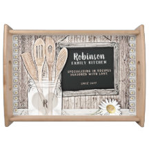 Ländliche Landküche mit Monogramm