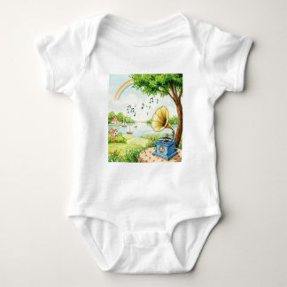 Ländliche Landschaft Baby Strampler