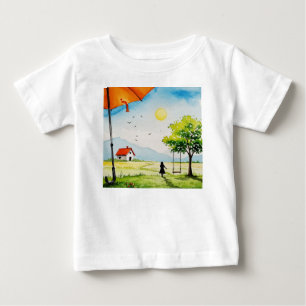 Ländliche Landschaft Baby T-shirt