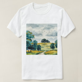 Ländliche Landschaft T-Shirt