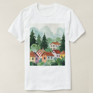 Ländliche Landschaft T-Shirt