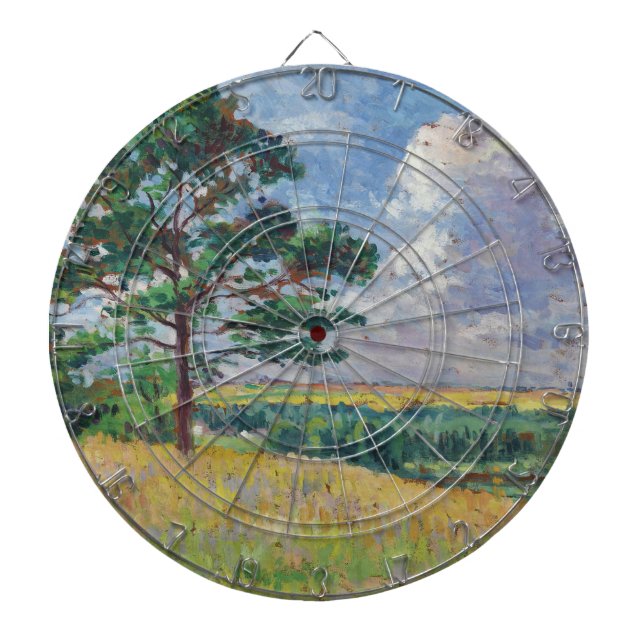 Ländliche Landschaft um Méréville, Frankreich (Art Dartscheibe (vorne)