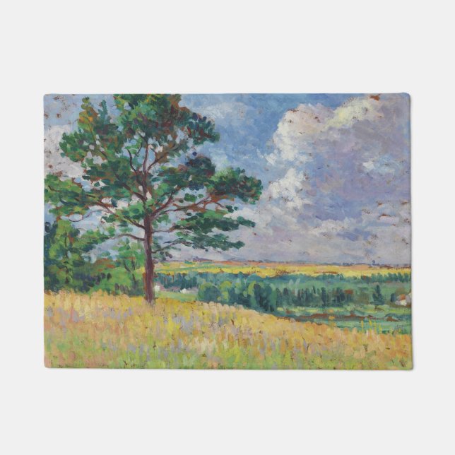 Ländliche Landschaft um Méréville, Frankreich (Art Fußmatte (Vorderseite)