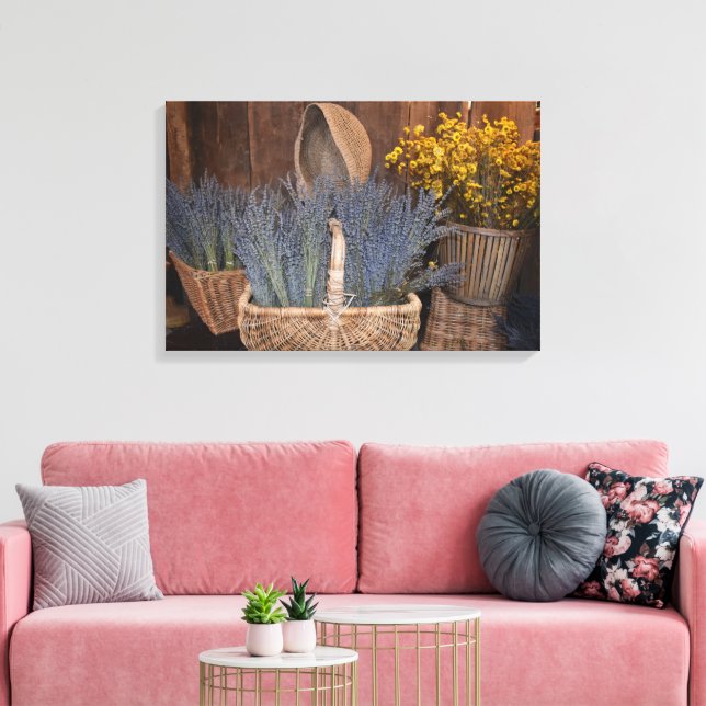 Ländliche Lavendelernte Leinwanddruck (Insitu (Wohnzimmer))