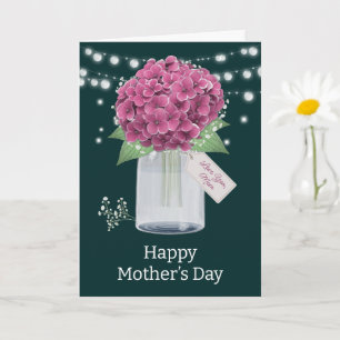 Ländliche Muttertags-Karte mit Blumen Karte
