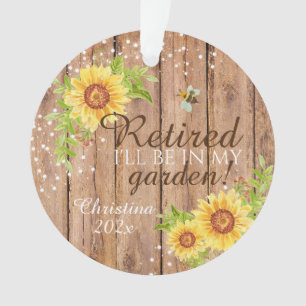 Ländliche Pensionierung Ich werde in meinem Garten Ornament