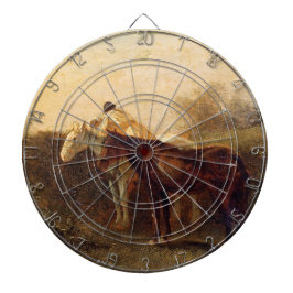 Ländliche Rendezvous (Romantischer Kuss auf dem Pf Dartscheibe