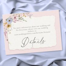 Ländliche Rosé Romantische Wildblumen-Hochzeit