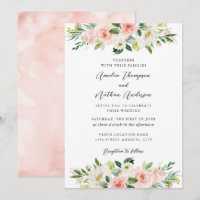 Ländliche Rustikale Rosa Hauch Botanische Hochzeit
