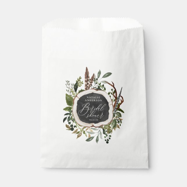 Ländliche Scheune botanischer Brause Shower Geschenktütchen (Vorderseite)