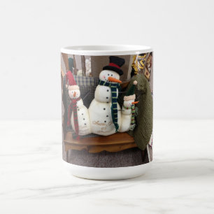 LÄNDLICHE SCHNOWMAN-CHRISTMAS-TASSE TASSE