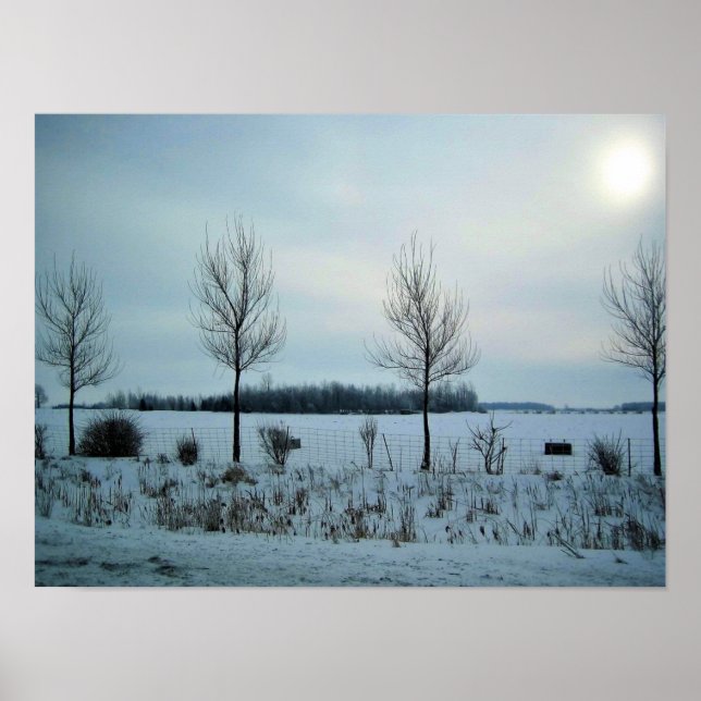 Ländliche Sicht in Quebec, Kanada Poster (Vorne)