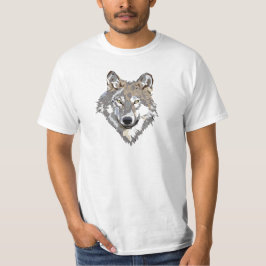 Ländliche Skizze eines Wolfes T-Shirt
