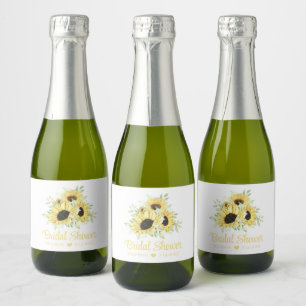 Ländliche Sonnenblumen Aquarell Floral Brautparty