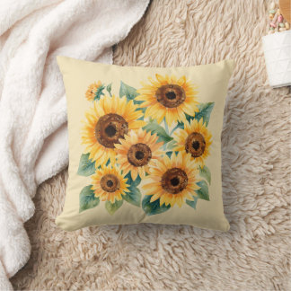 Ländliche Sonnenblumen Kissen