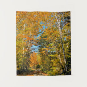 Ländliche Straße Herbstfarben New Hampshire Wandteppich