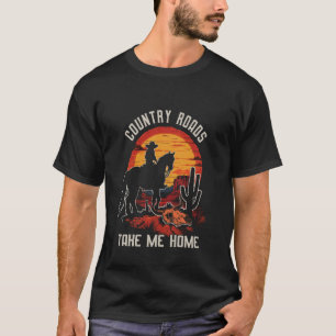 Ländliche Straßen Tolle Outfits Beim Reiten Pferde T-Shirt