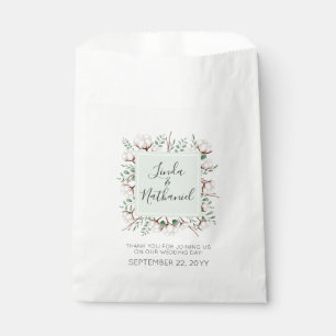 Ländliche Südstaaten-Hochzeit auf einer Baumwoll-  Geschenktütchen