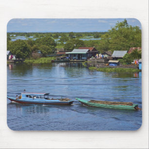 Ländliche Szene, Tonle Sap See, Siem Reap, Angkor, Mousepad