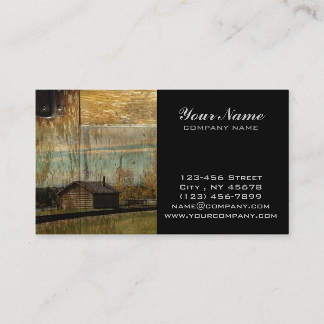 Ländliche ursprüngliche visitenkarte (Vorderseite)