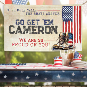 Ländliche US-Flagge Abschieds Abschiedsparty Banner