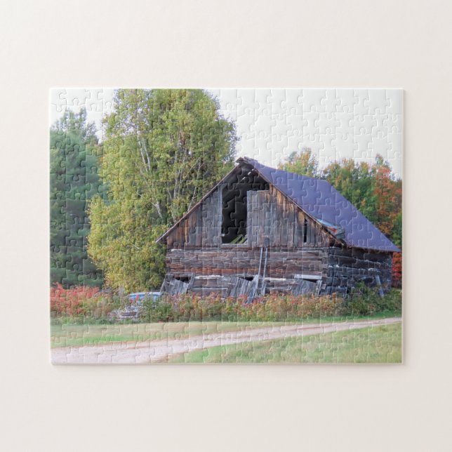 Ländliche verwitterte Scheune Puzzle (Horizontal)