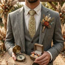 Ländliche Vintage-Wildblumenranke