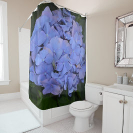 Ländliche Violette Hydrangea macrophylla Duschvorhang