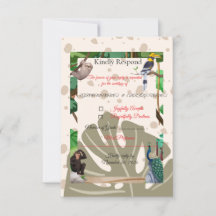 Ländliche Wald Antwort Einsteckkarte