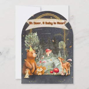 Ländliche Wald-Babyparty-Einladung Einladung