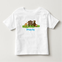 Ländliche Waldparty-Tiere Ehrengast Kleinkind T-shirt