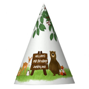 Ländliche Waldparty-Tiere Partyhütchen