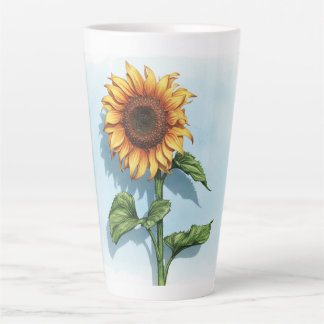 Ländliche Wasserfarben-Sonnenblumen-Tasse Milchtasse