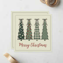 Ländliche Weihnachtsbäume Personalisierter Urlaub